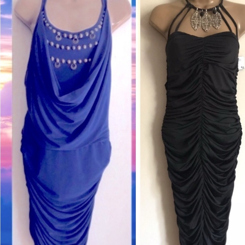 2 European Dresses 1 Blu 1 Black